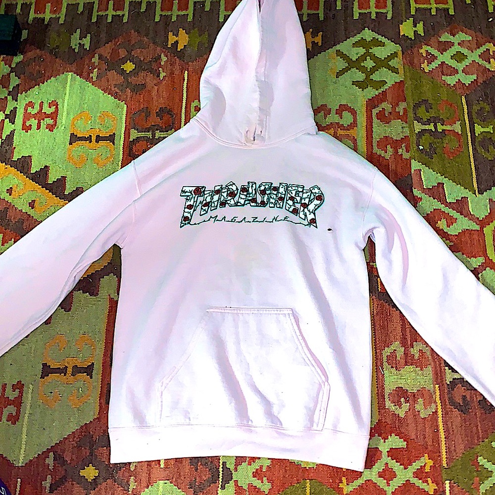 Thrasher Roses Pink Hoodie